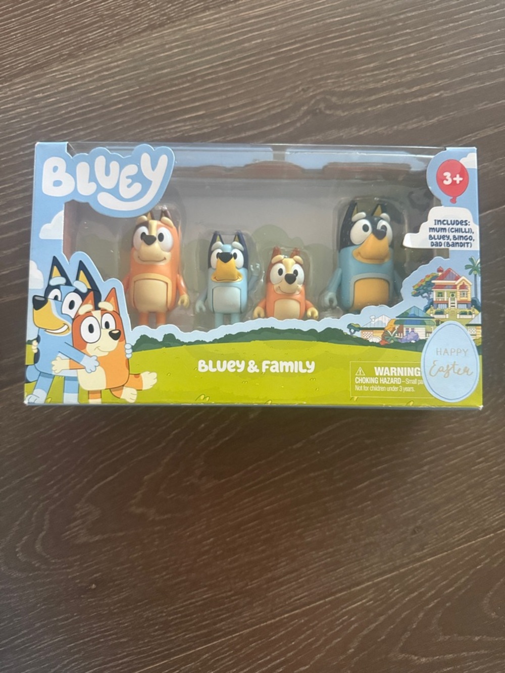 NWT! Bluey & Family Figure Set - Bingo, Bluey, Mum, Dad